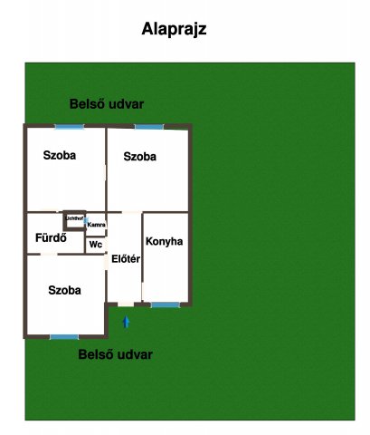 Eladó téglalakás, Budapesten, VI. kerületben 74.9 M Ft, 3 szobás