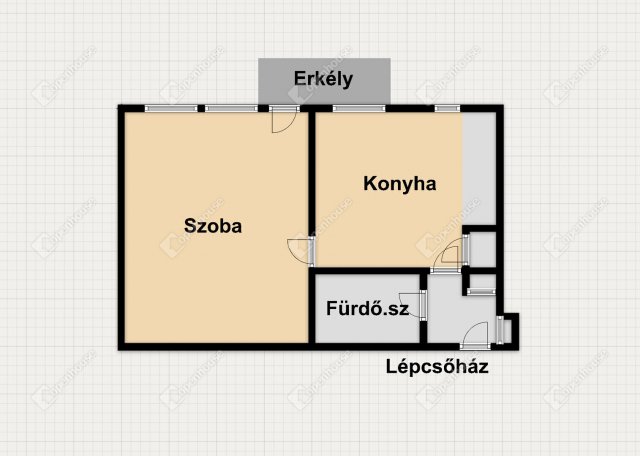 Eladó téglalakás, Miskolcon 23.99 M Ft, 1 szobás