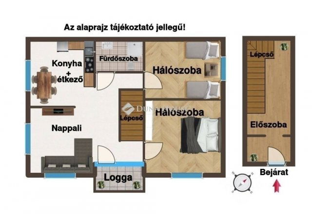 Eladó téglalakás, Budapesten, XX. kerületben 59.9 M Ft, 3 szobás