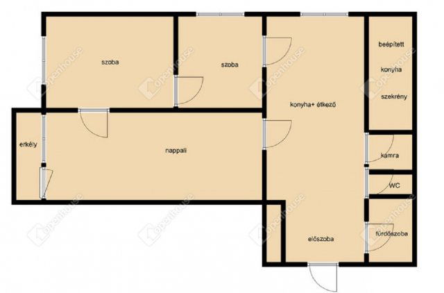 Eladó panellakás, Debrecenben 67 M Ft, 3 szobás