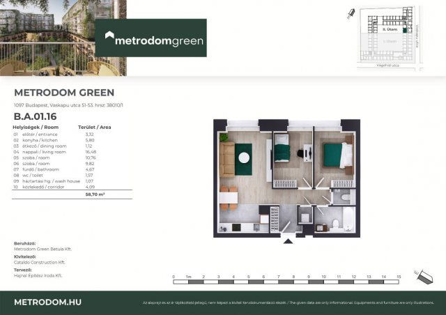 Eladó téglalakás, Budapesten, IX. kerületben, Vaskapu utcában