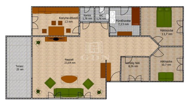 Eladó családi ház, Szigetszentmiklóson 135 M Ft, 4 szobás