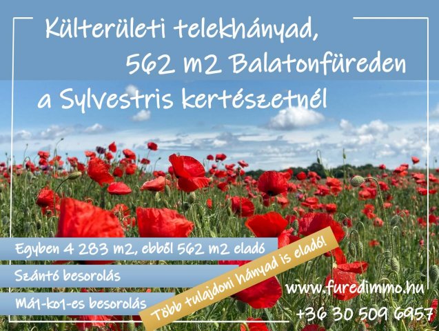 Eladó telek, Balatonfüreden 1.99 M Ft / költözzbe.hu