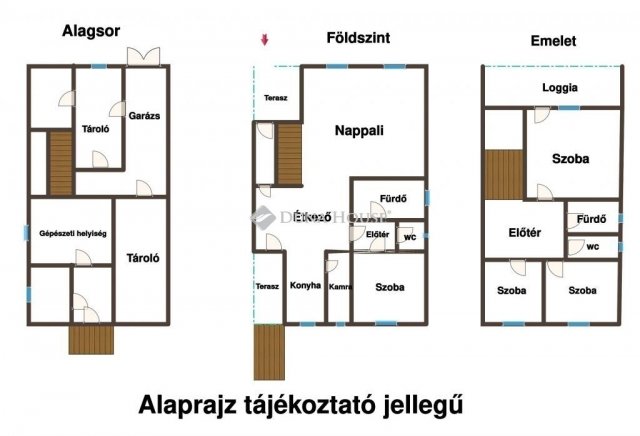 Eladó családi ház, Abában 74.9 M Ft, 5 szobás