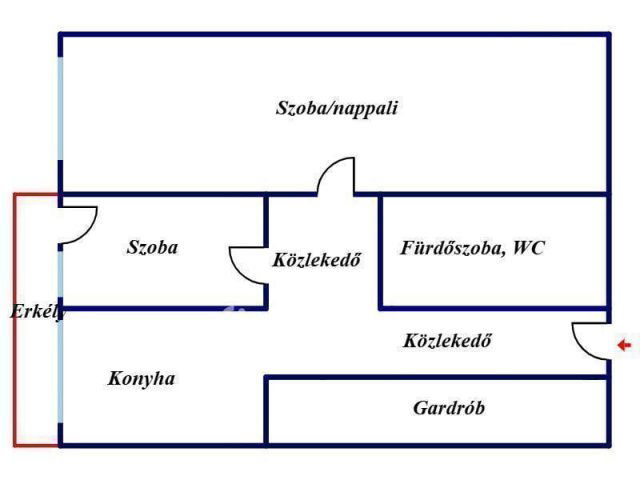 Eladó panellakás, Nyíregyházán 34.8 M Ft, 1+1 szobás