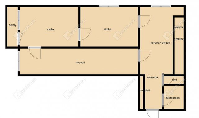 Eladó panellakás, Debrecenben 67.3 M Ft, 3 szobás