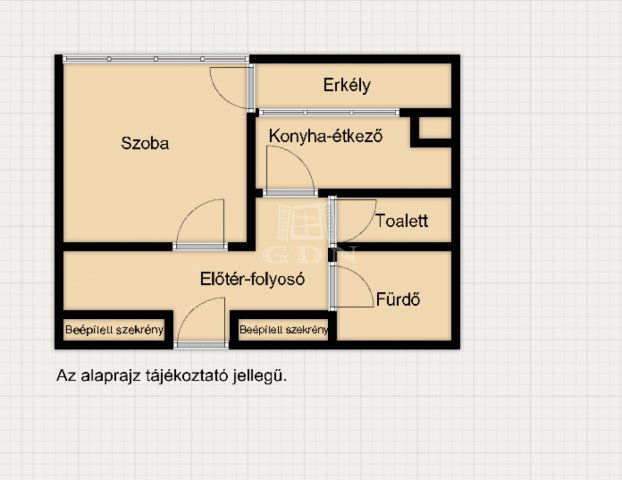 Eladó téglalakás, Zalaegerszegen 26.8 M Ft, 1 szobás