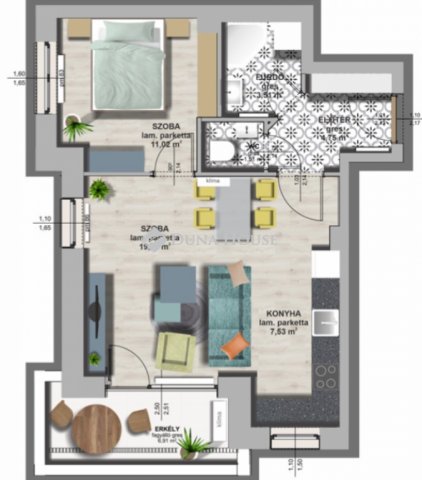 Eladó téglalakás, Zalaegerszegen 63.897 M Ft, 2 szobás