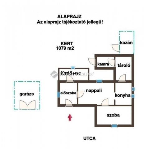 Eladó családi ház, Ócsán 44.9 M Ft, 2 szobás