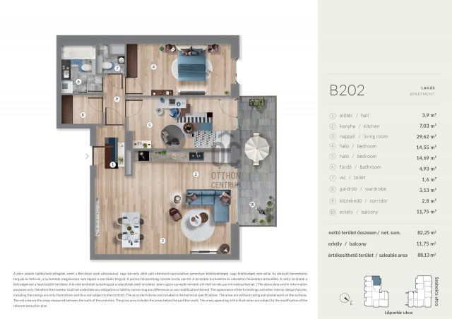 Eladó téglalakás, Budapesten, XIII. kerületben 135.99 M Ft