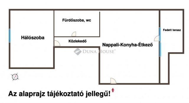 Eladó téglalakás, Szegeden 56.9 M Ft, 2 szobás