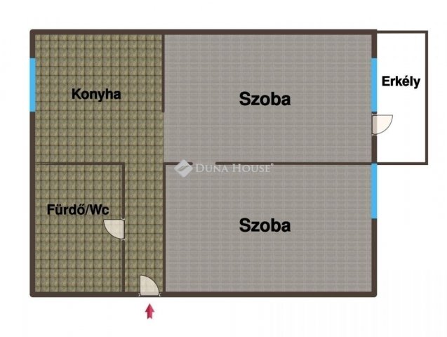 Eladó téglalakás, Kecskeméten 57 M Ft, 2 szobás