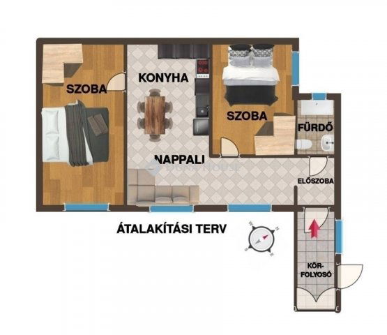 Eladó téglalakás, Budapesten, VI. kerületben 64.9 M Ft, 1 szobás