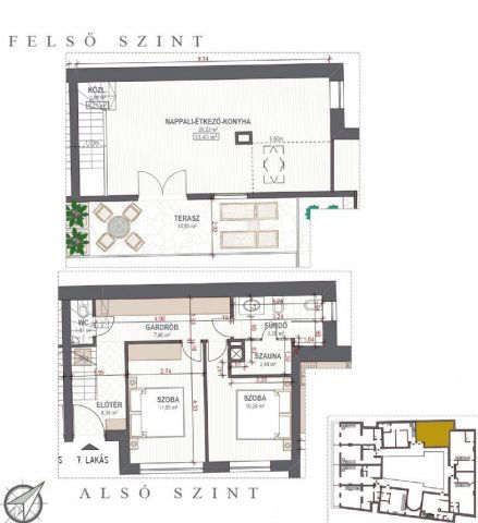 Eladó téglalakás, Budapesten, VI. kerületben 139 M Ft, 3 szobás