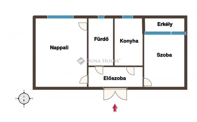 Eladó panellakás, Pécsett 48.9 M Ft, 2 szobás