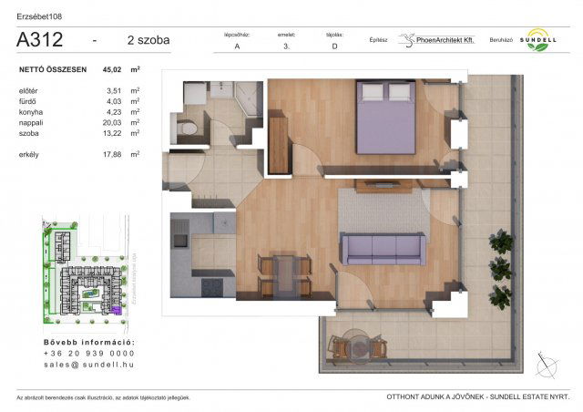 Eladó téglalakás, XIV. kerületben, Erzsébet királyné útján
