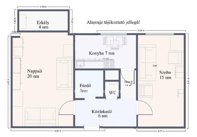 Eladó panellakás, Székesfehérvárott 42.9 M Ft, 2 szobás