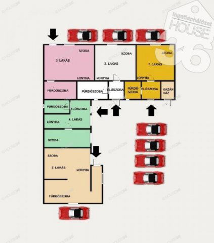 Eladó családi ház, Kecskeméten 44.5 M Ft, 6 szobás