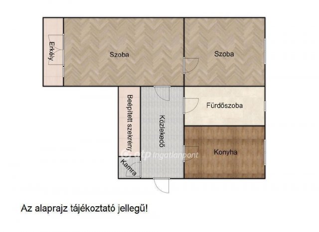 Eladó téglalakás, Nyíregyházán 35.9 M Ft, 2 szobás