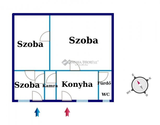 Eladó családi ház, Kiskunfélegyházán 20 M Ft, 2+1 szobás