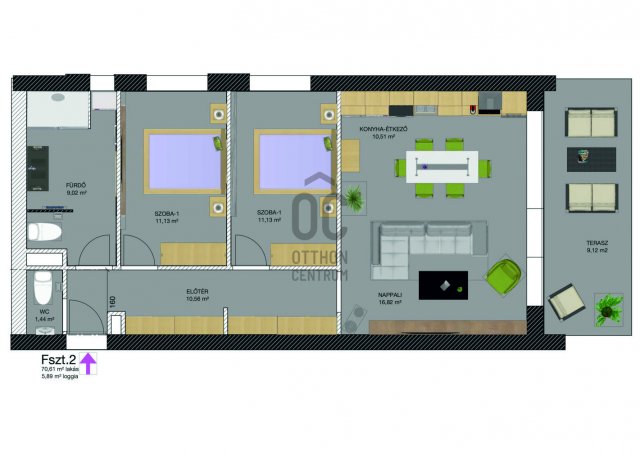 Eladó téglalakás, Debrecenben 115.921 M Ft, 3 szobás