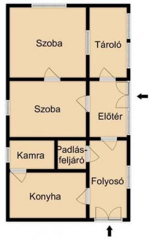 Eladó családi ház, Szarvason 6 M Ft, 2 szobás