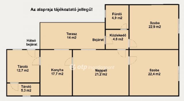 Eladó családi ház, Kónyon 58.99 M Ft, 3 szobás