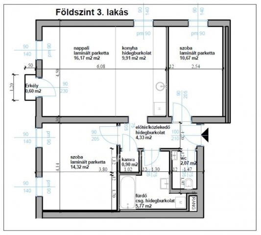 Eladó téglalakás, Bicskén 57.72 M Ft, 3 szobás