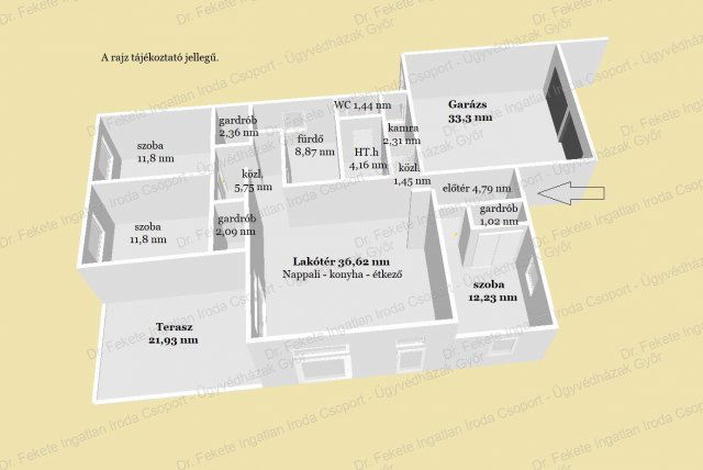 Eladó családi ház, Vámosszabadin 210 M Ft, 4 szobás