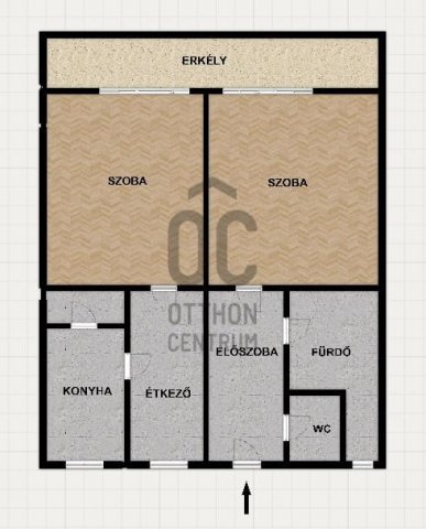 Eladó téglalakás, Szentendrén 63.9 M Ft, 2 szobás