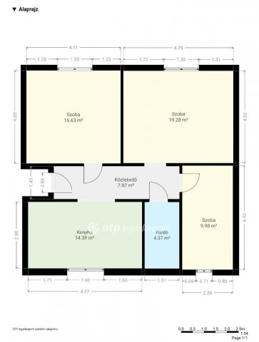 Eladó családi ház, Rábapordányon 39.9 M Ft, 2+1 szobás