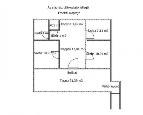 Eladó családi ház, Ercsiben 81 M Ft, 4 szobás