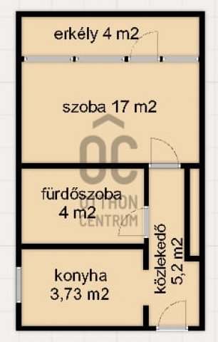 Eladó téglalakás, Zalaegerszegen 27.9 M Ft, 1 szobás