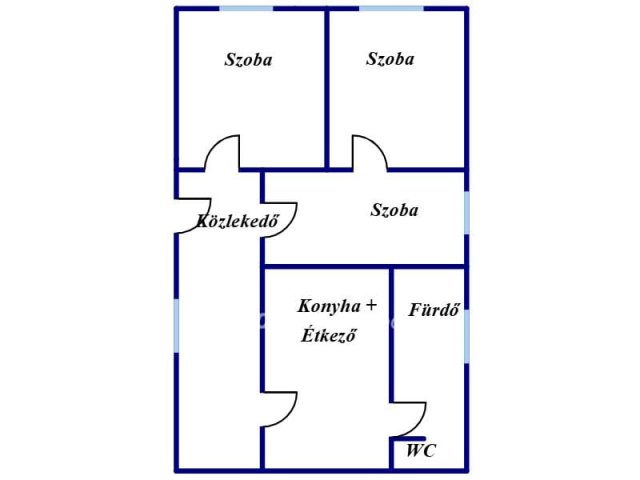 Eladó családi ház, Kacsótán 17.5 M Ft, 2+1 szobás