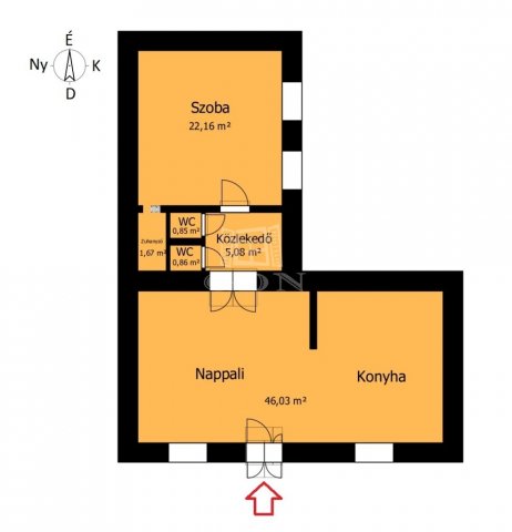 Eladó téglalakás, Miskolcon 39.9 M Ft, 2 szobás
