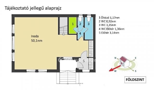 Kiadó iroda, Szentendrén 450 E Ft / hó, 2+1 szobás