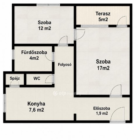 Eladó téglalakás, Debrecenben 55 M Ft, 2 szobás