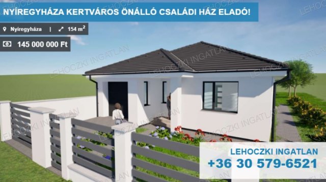 Eladó családi ház, Nyíregyházán 145 M Ft, 4 szobás