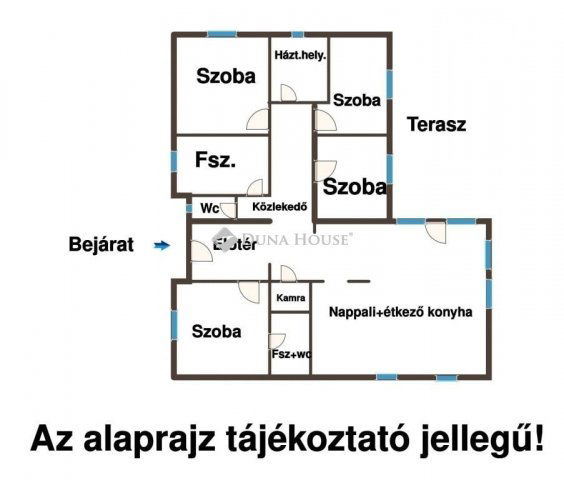 Eladó családi ház, Dömsödön 77 M Ft, 5 szobás