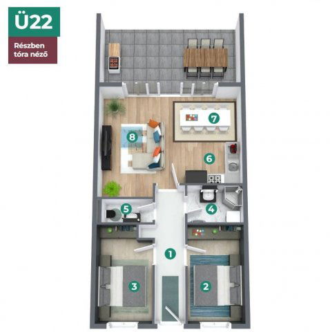 Eladó téglalakás, Balatonszemesen 108.9 M Ft, 2+1 szobás