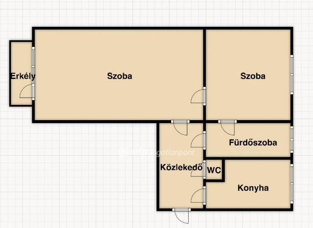 Eladó téglalakás, Miskolcon 23.99 M Ft, 2 szobás