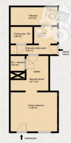 Eladó téglalakás, Budapesten, I. kerületben 48 M Ft, 3 szobás