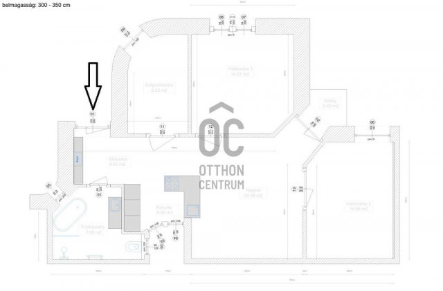 Kiadó téglalakás, albérlet, Budapesten, I. kerületben, 4 szobás