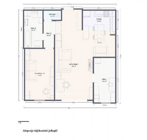 Eladó téglalakás, Székesfehérvárott 78.99 M Ft, 2+1 szobás