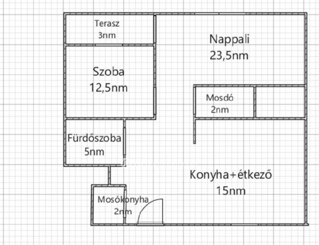 Eladó téglalakás, Zalaszentgróton 54.9 M Ft, 2 szobás