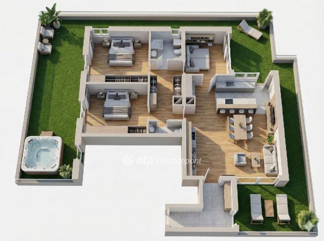 Eladó téglalakás, Csopakon 315 M Ft, 3+1 szobás