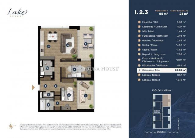 Eladó téglalakás, Keszthelyen 119 M Ft, 3 szobás