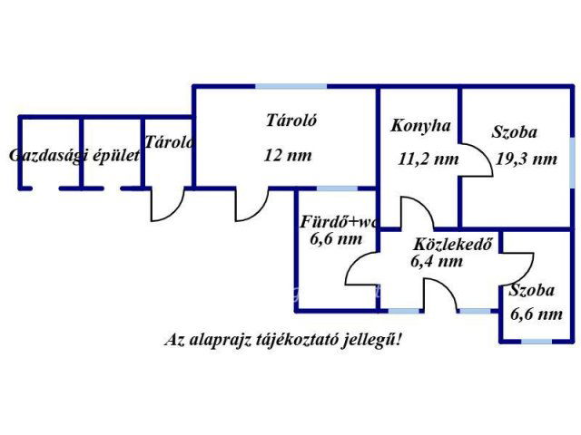 Eladó családi ház, Füzesgyarmaton 4.5 M Ft, 1+1 szobás