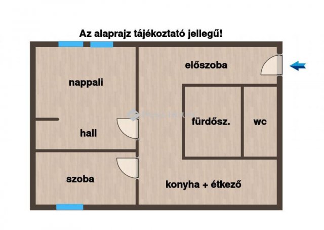 Eladó panellakás, Mosonmagyaróváron 54.9 M Ft, 2 szobás