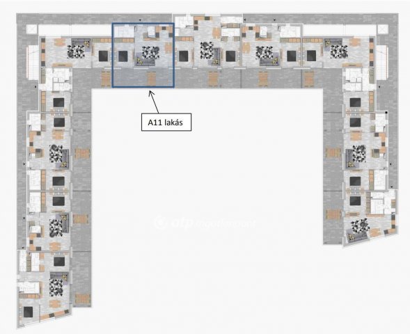 Eladó téglalakás, Tiszafüreden 64.3 M Ft, 2 szobás